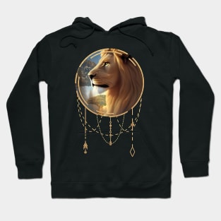 Awesome lion in the sunset Hoodie